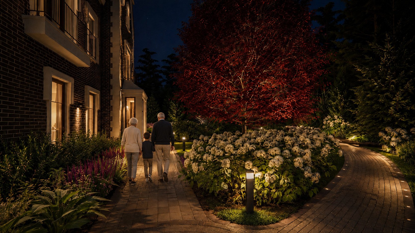 Ламбери Охтинская: ландшафтный проект 20 соток в СПб